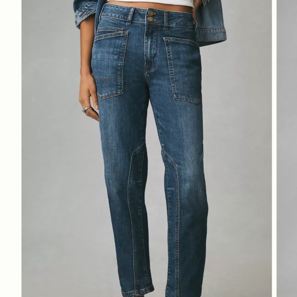 Pilcro/Anthropologie The Wanderer Mid-Rise Relaxed Leg Jeans Size 29. NWT - Picture 2 of 12